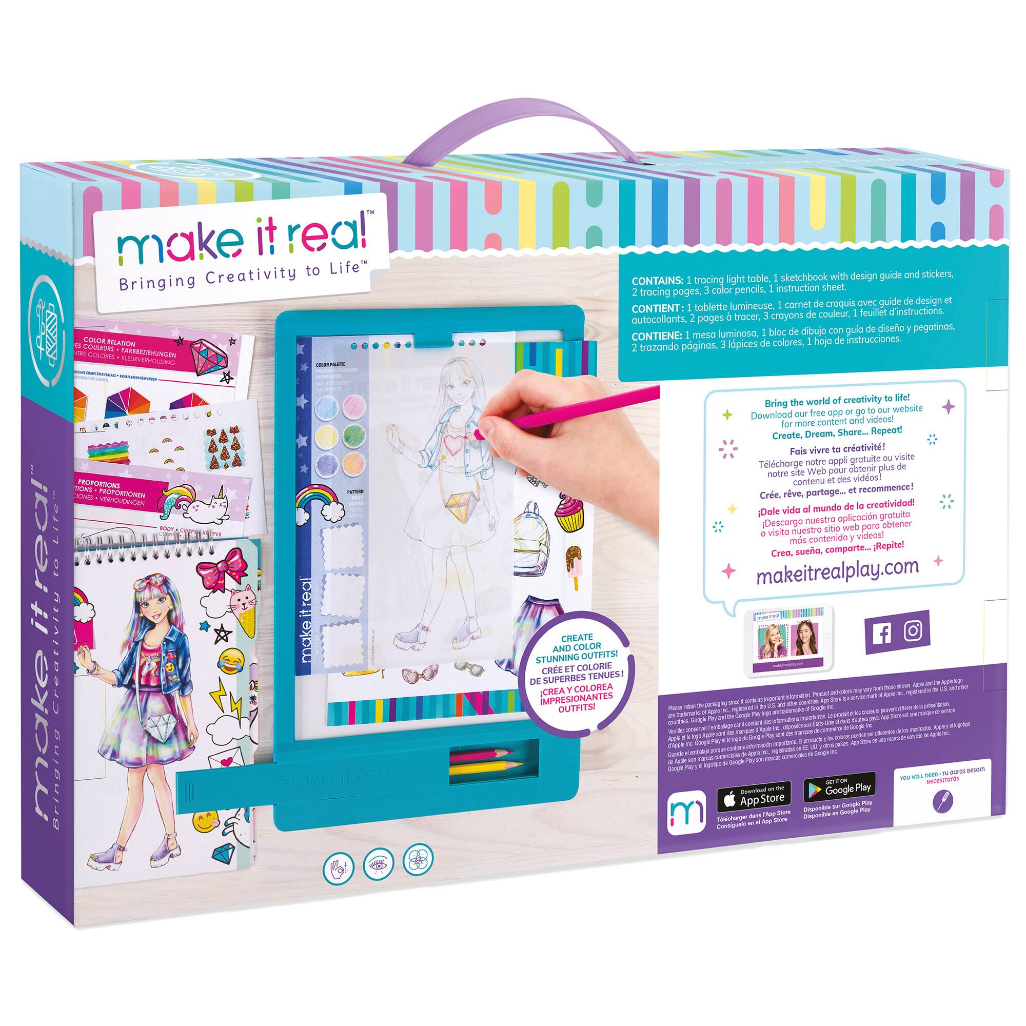 Make It Real™ Fashion Design Tracing Light Table